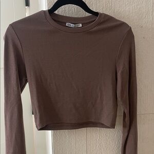 NEW Zara Long Sleeve Top L